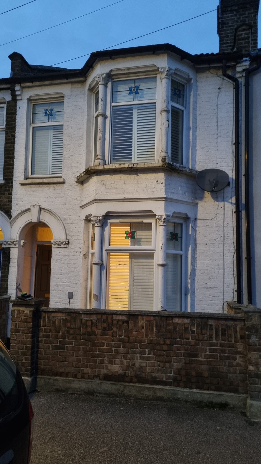 Before. Under all that paint, an 1880s Victorian.