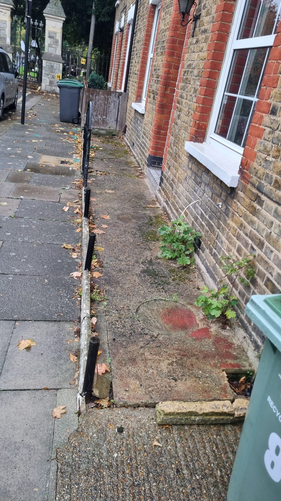 Before. The state of the garden when we first walked round.